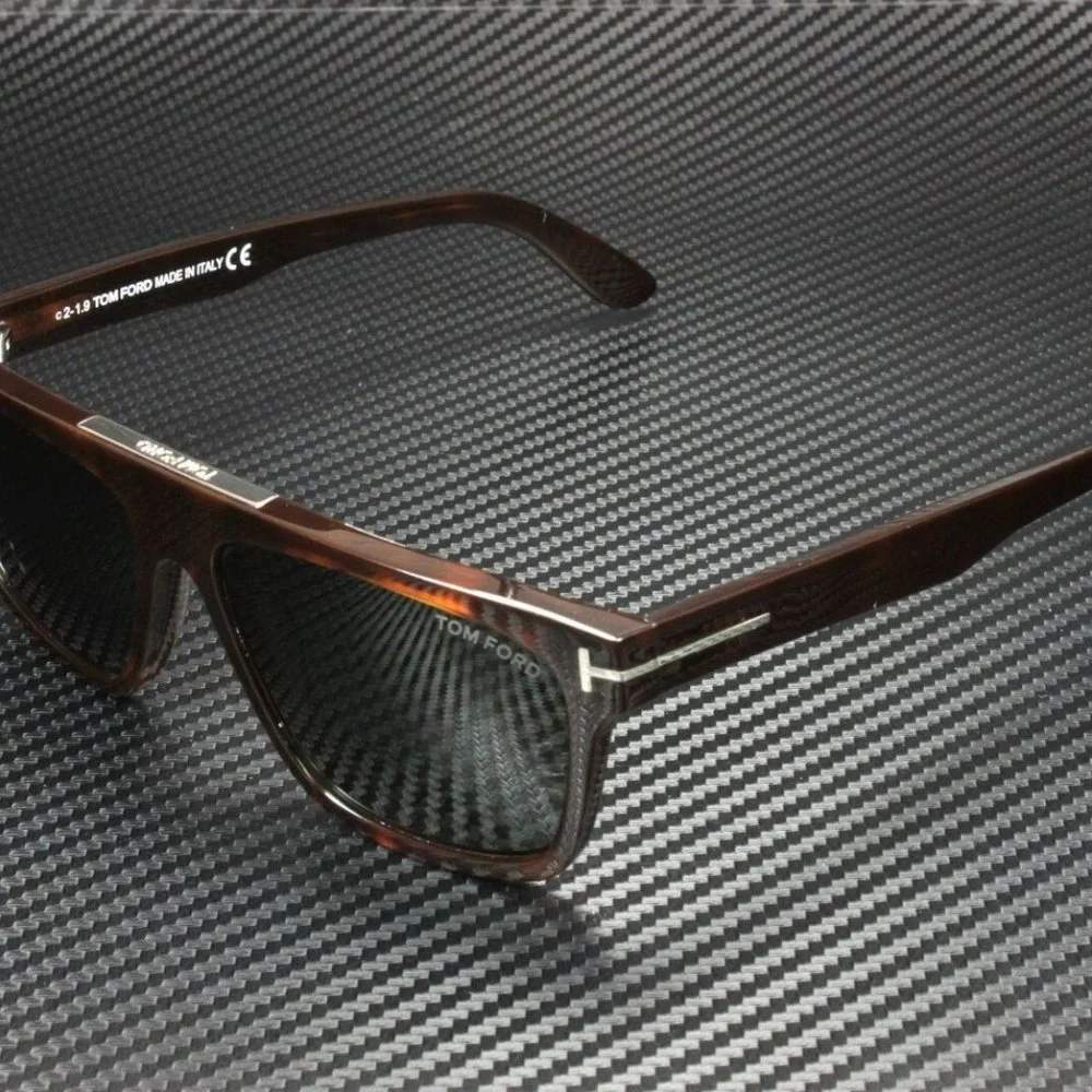 Tom Ford Square Havana 57mm Sunglasses